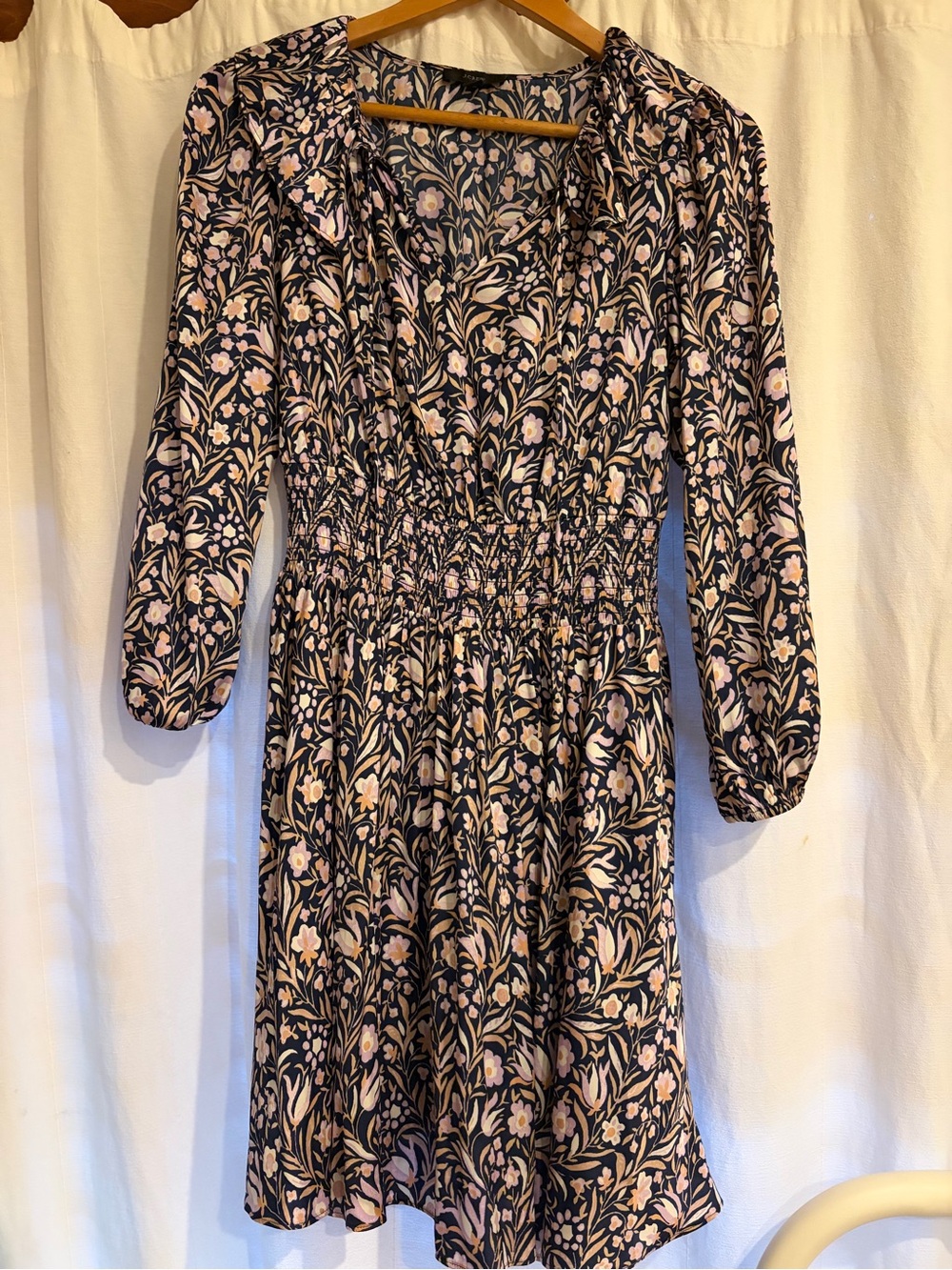 J. Crew Ruffle Mini Dress Floral Fields
